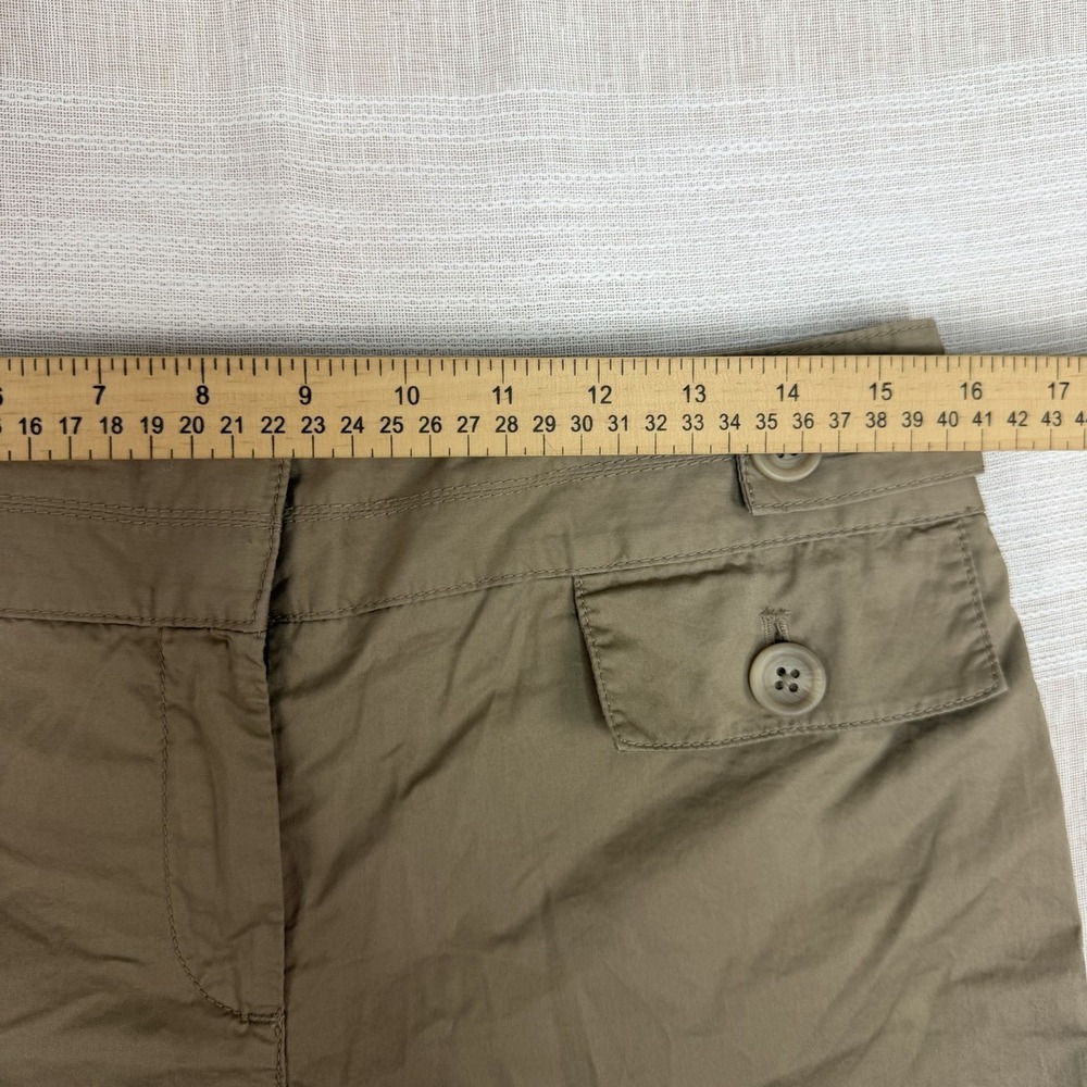 LOFT Ann Taylor Chino Women's Shorts Size 6 Khaki Tan Flap Pocket Cotton 4" - Picture 4 of 6
